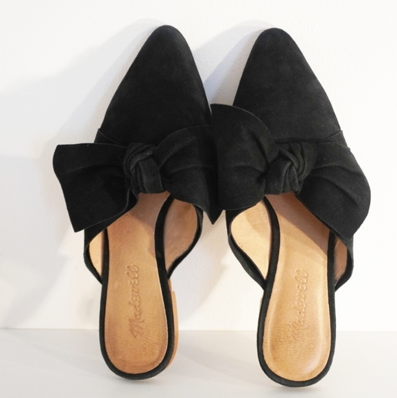 Womens Madewell Remi Black Suede Mule/Flats  7.5 - Picture 3 of 7